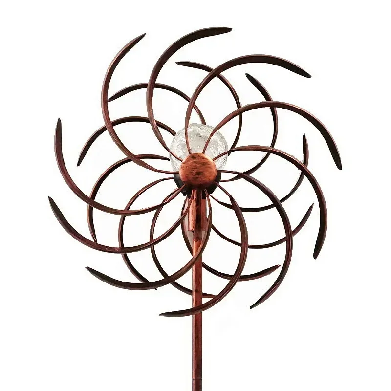 Gardening Tools Amazon - โคมไฟโซลาร์เซลล์สำหรับสวนแบบหมุนได้ 360 องศา สองด้าน สำหรับตกแต่งสวน วิลล่า