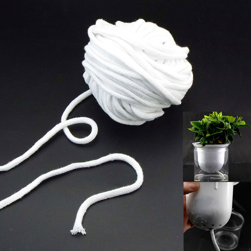 Automatic Plant Waterer - เชือกฝ้ายสำหรับรดน้ำต้นไม้แบบอัตโนมัติ ขนาด 3 มม. 4 มม.