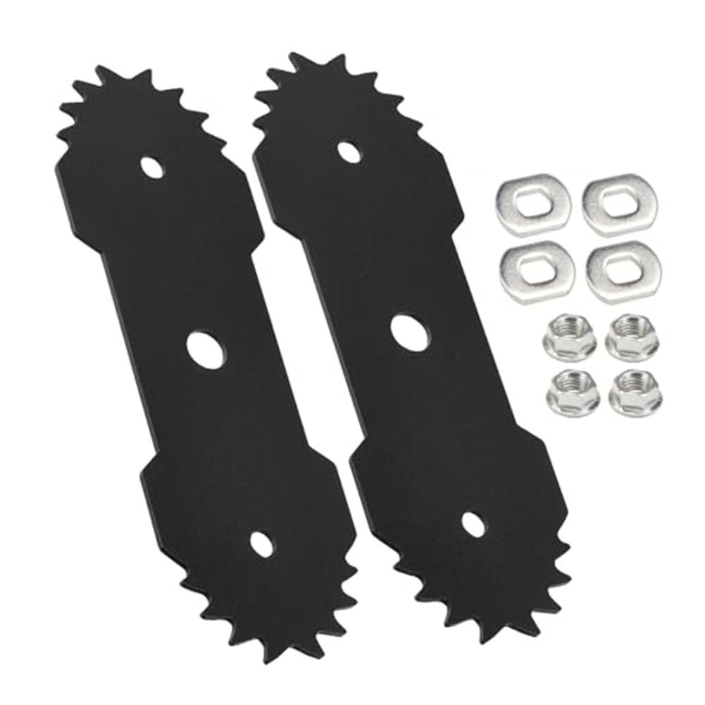Gardening Tools Edger - ใบมีดเหล็กกล้าชุบแข็งขนาด 7.5 นิ้ว แบบสองคม ใช้ได้กับเครื่องตัดหญ้าไฟฟ้า Greenworks