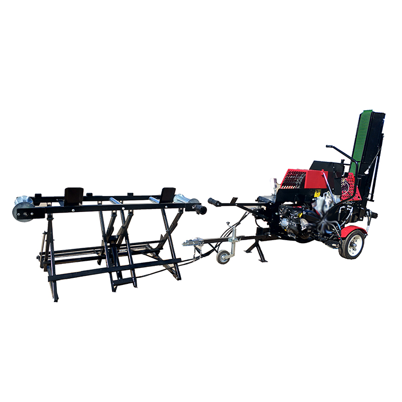 Gardening Tools Video - เครื่องตัดฟืนไฮดรอลิกราคาประหยัด พร้อมเลื่อยวงเดือนและตัวยกท่อนไม้