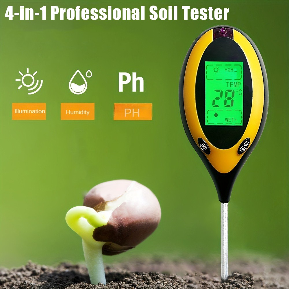 Soil Ph Meter - เครื่องวัดค่า pH ดิน 4 in 1