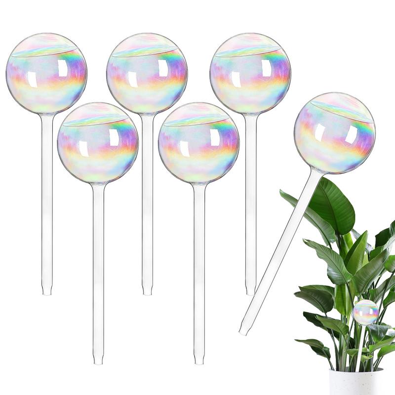 Automatic Plant Waterer - รดน้ําต้นไม้อัตโนมัติหลอดไฟ Rainbow Gradient สีแก้วรดน้ําหลอดไฟอัตโนมัติ Clear Self