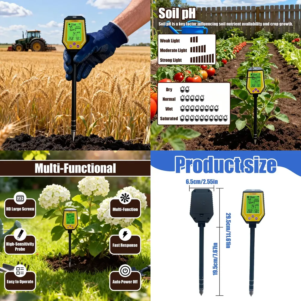 Soil Ph Meter - เครื่องวัดดิน WAP01 รุ่นใหม่ ความแม่นยำสูง วัดค่า pH