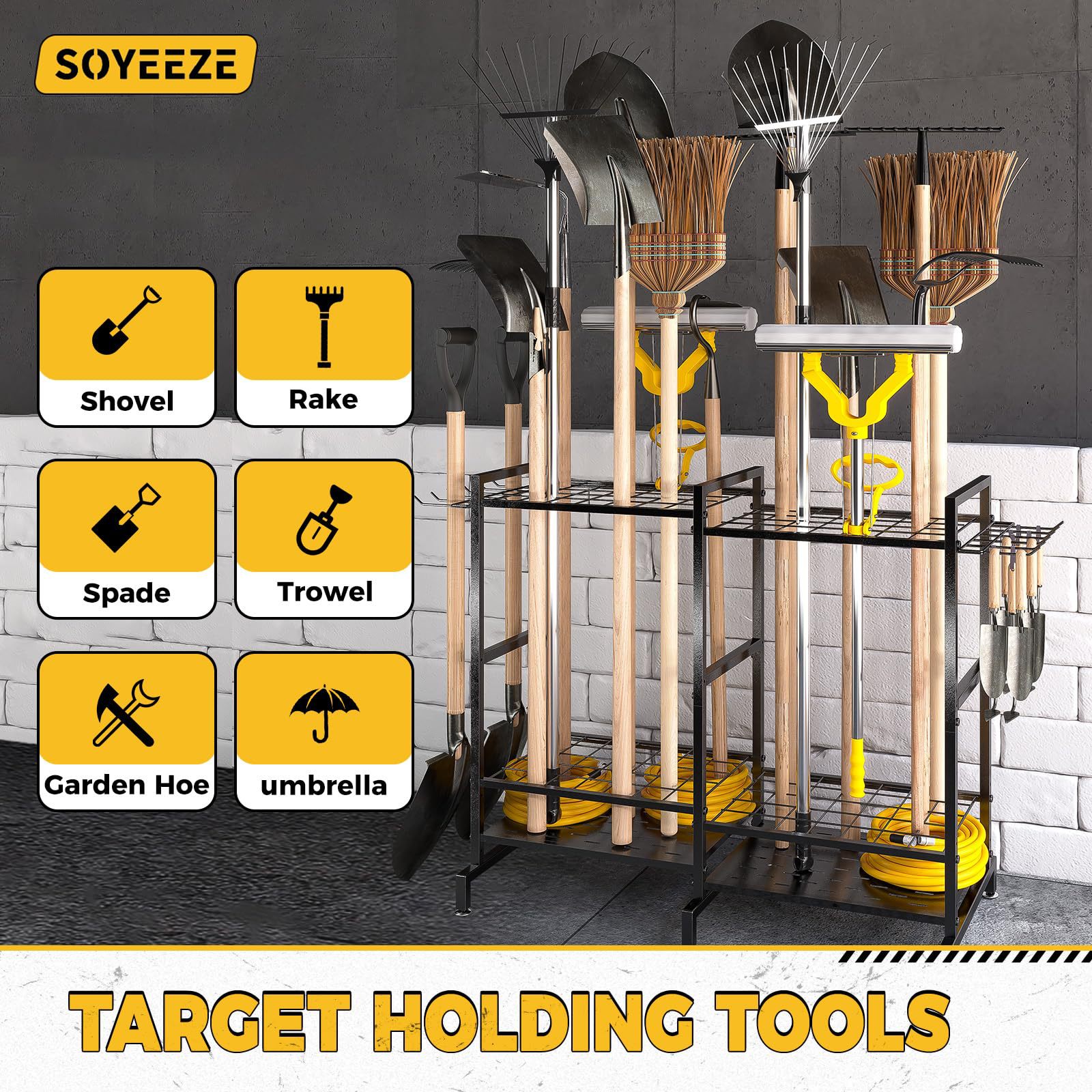 ชั้นวางอุปกรณ์ทำสวนของ Amazon  - Gardening Tools Amazon บทวิจารณ์และราคา