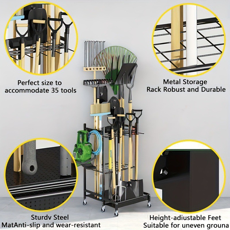 ชั้นวางอุปกรณ์ทำสวนเหล็กดัดแบบ - Gardening Tools Amazon บทวิจารณ์และราคา