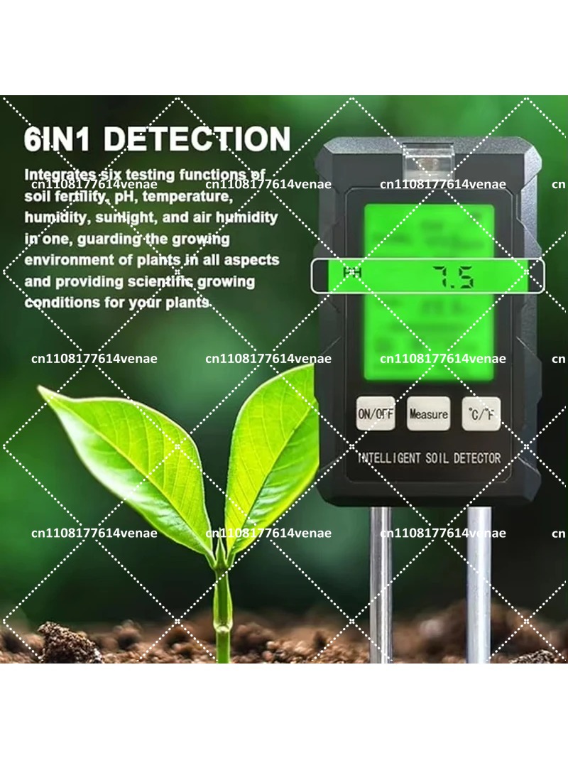 ชุดทดสอบดิน 6-in-1 เครื่องวัดค - Soil Ph Meter บทวิจารณ์และราคา
