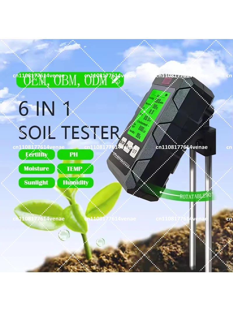 ชุดทดสอบดิน 6-in-1 เครื่องวัดค - Soil Ph Meter บทวิจารณ์และราคา