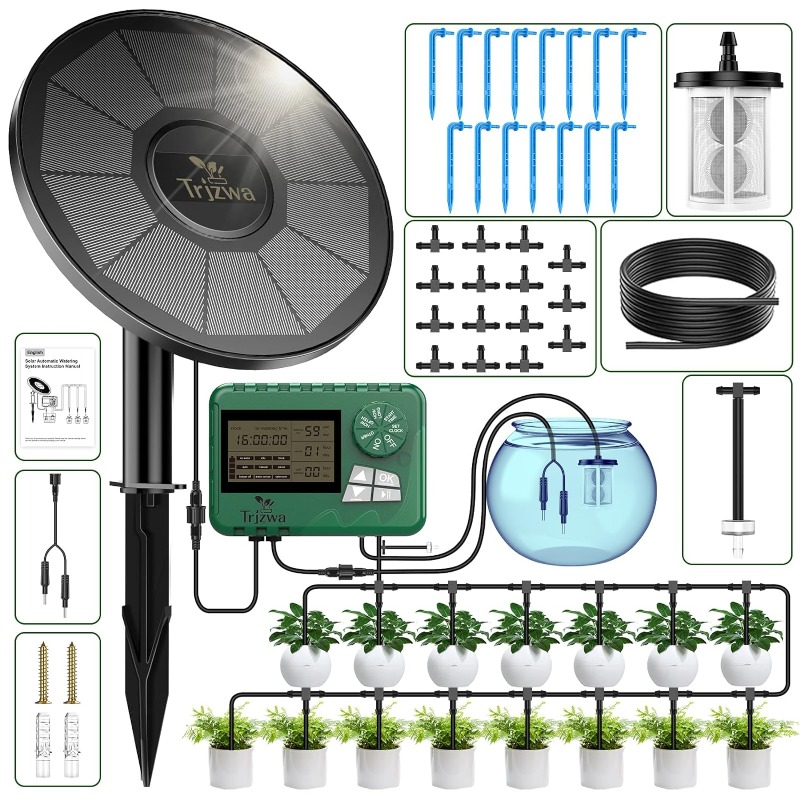 อุปกรณ์ชลประทานพลังงานแสงอาทิต - Automatic Plant Waterer บทวิจารณ์และราคา