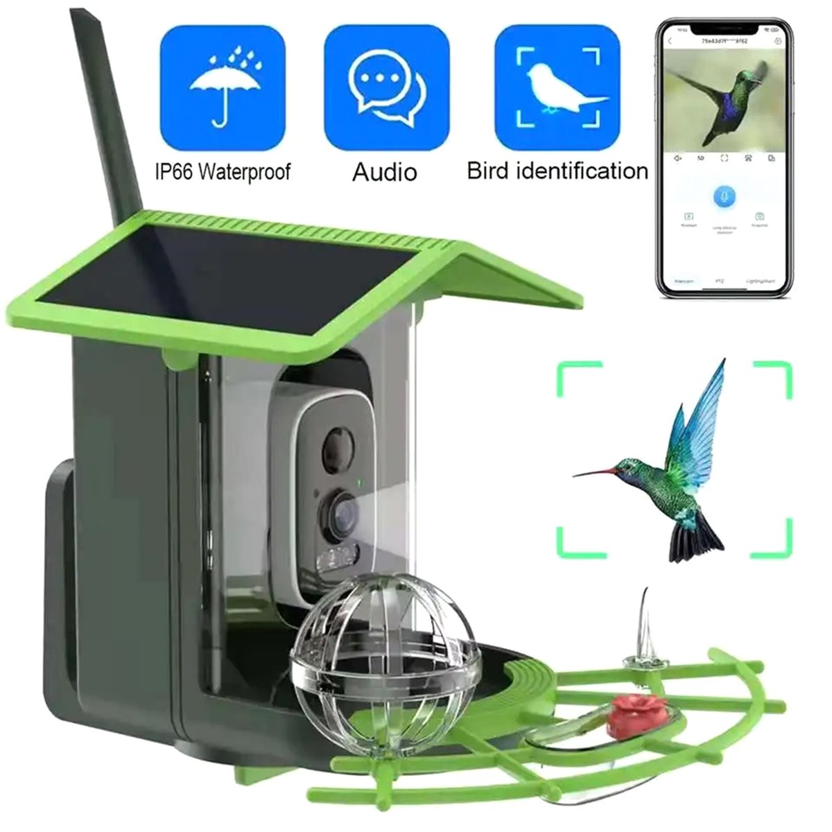 กล้องให้อาหารนกอัจฉริยะ ABPP พ - Gardening Tools Video บทวิจารณ์และราคา