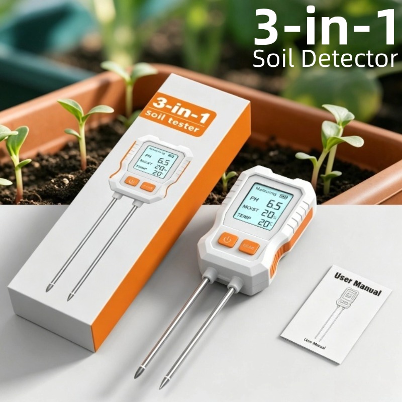 เครื่องทดสอบดินแบบดิจิตอล 3-in - Soil Ph Meter บทวิจารณ์และราคา
