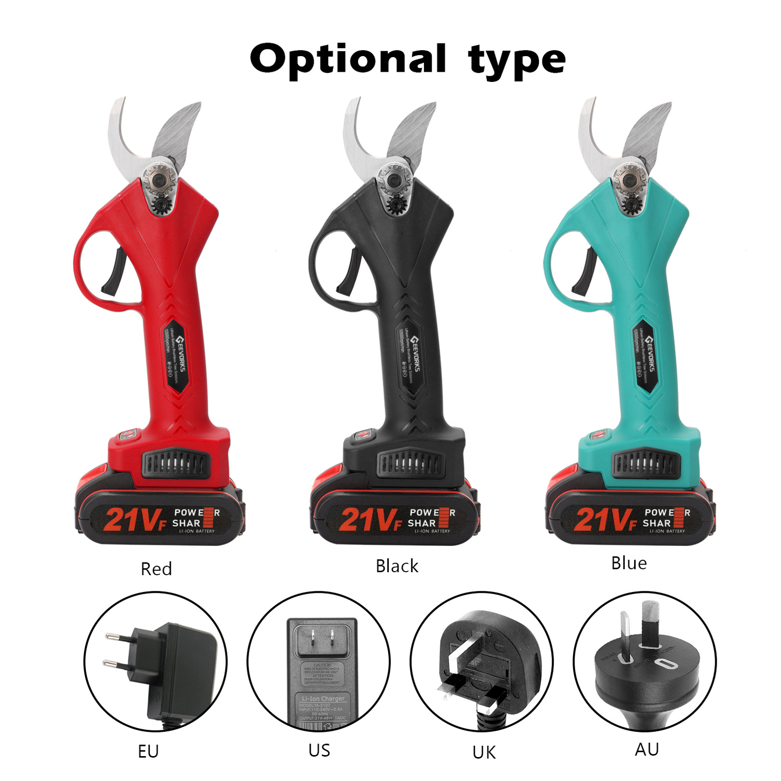 กรรไกรแบตเตอรี่ลิเธียมแบบมือถื - Gardening Tools Amazon บทวิจารณ์และราคา
